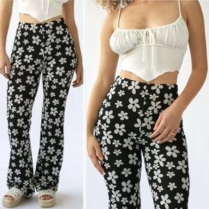 Urban Outfitters Floral Stretch Flare Pant